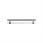 M Marcus Heritage Brass Knurled Design Cabinet Pull with Plate 96mm Centre to Centre